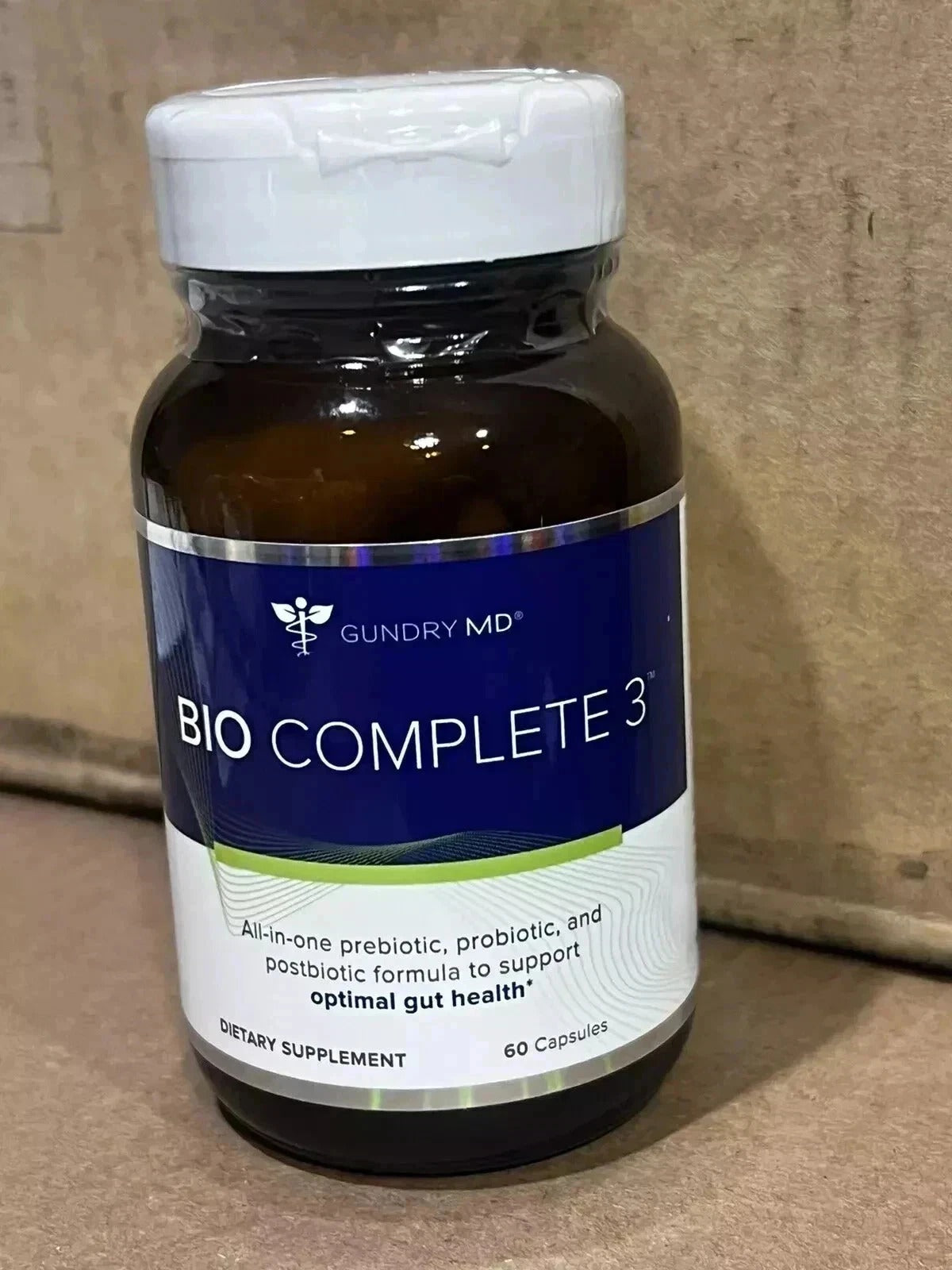 Gundry MD Bio Complete 3 Gut Health Supplement 60 Capsules | Prebiotic Probiotic & Postbiotic Formula | New Sealed
