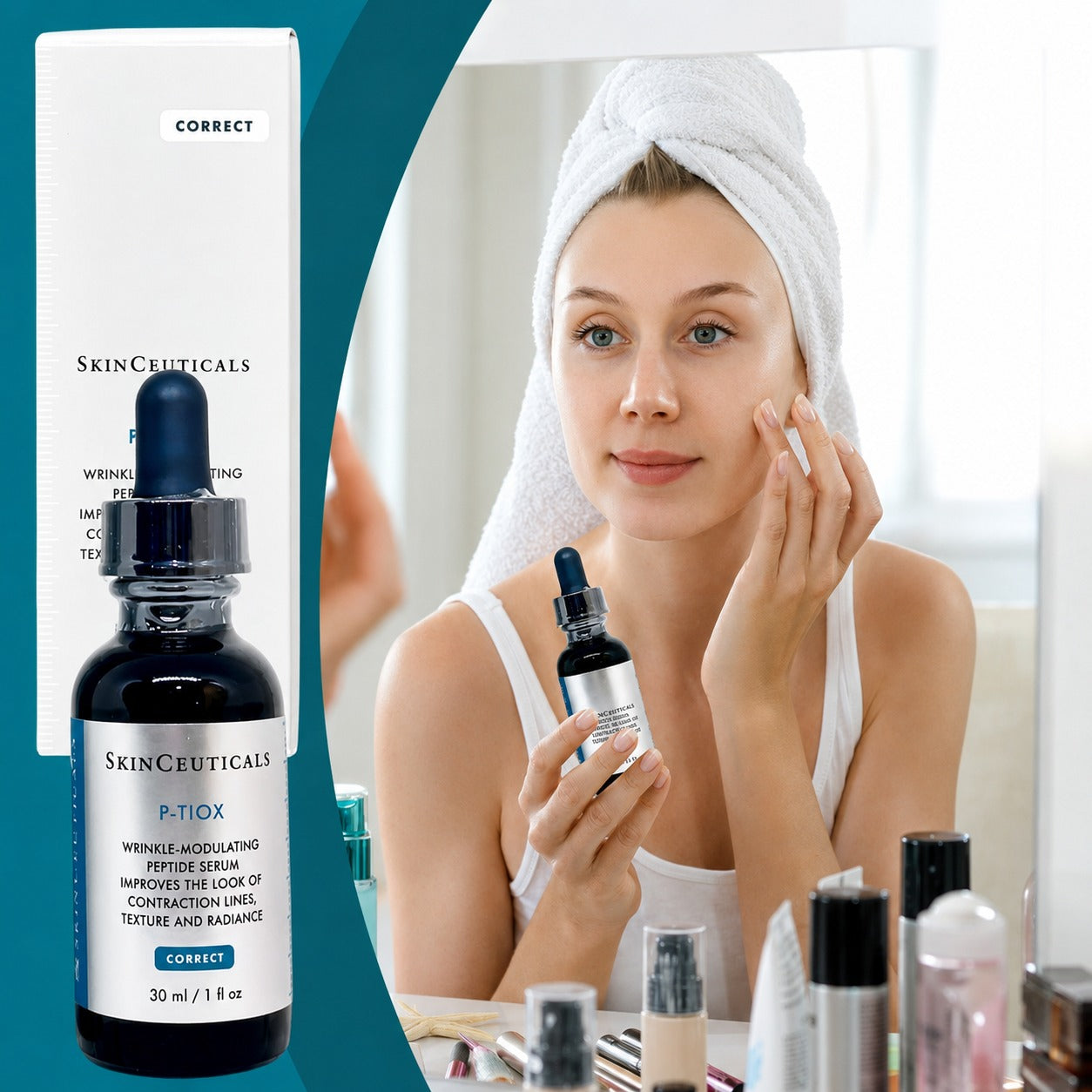 SkinCeuticals P-TIOX Wrinkle-Modulating Peptide Serum 1 fl oz / 30ml Anti-Wrinkle Facial Serum New in Box
