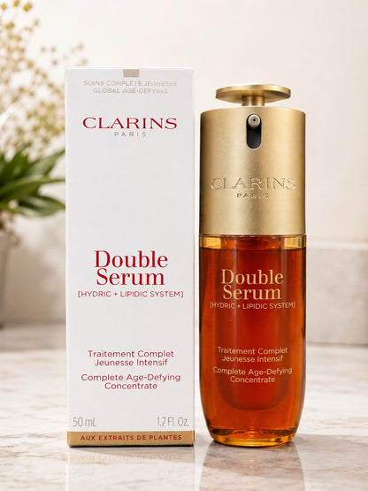 Clarins Double Serum Complete Age-Defying Concentrate 50ml / 1.7oz Anti-Aging Facial Serum | New Sealed Box | Exp. 2028