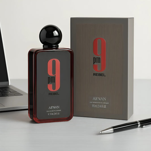 Afnan 9PM Rebel Eau de Parfum 100ml Spray Unisex | Long Lasting Sweet & Woody Luxury Fragrance