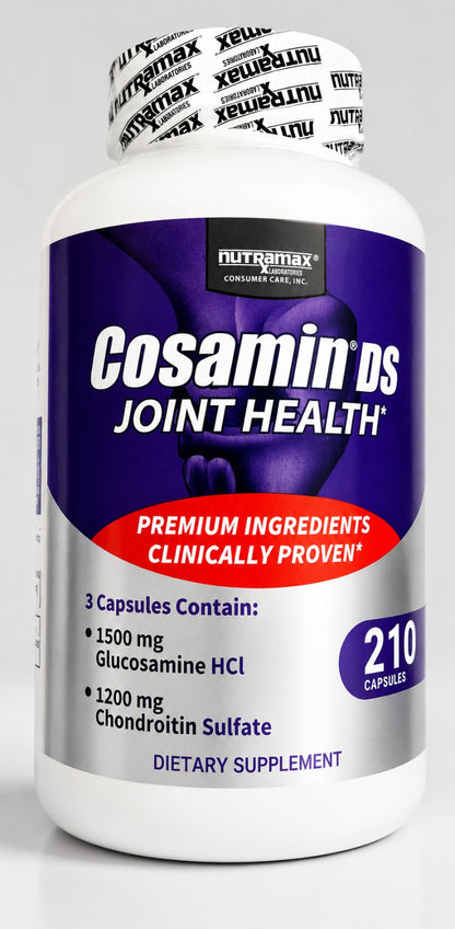 Cosamin DS Joint Health Supplement with Glucosamine HCl &amp; Chondroitin Sulfate – 210 Capsules