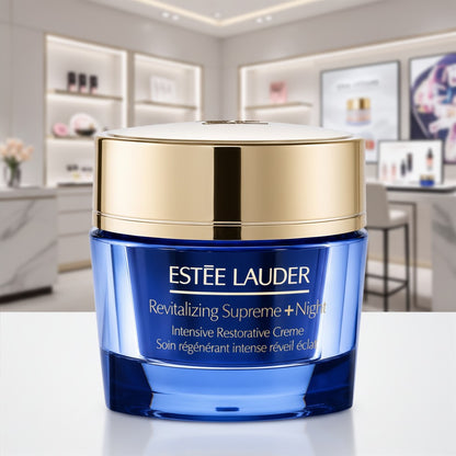 ESTEE LAUDER Revitalizing Supreme+ Night Intensive Restorative Cream 1.7 oz / 50ml Anti-Aging Moisturizer New In Box