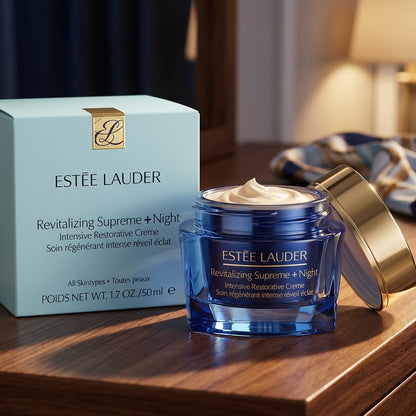 ESTEE LAUDER Revitalizing Supreme+ Night Intensive Restorative Cream 1.7 oz / 50ml Anti-Aging Moisturizer New In Box