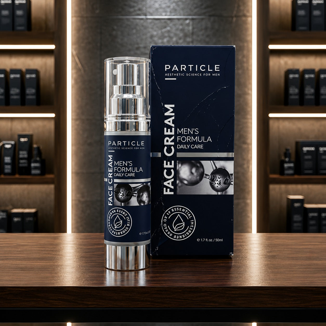 Particle Face Cream for Men 6-in-1 Anti-Aging Moisturizer 1.7 oz | Hydrating Daily Facial Cream