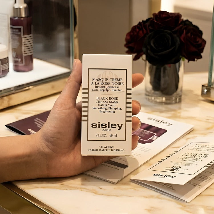Sisley Paris Black Rose Cream Mask Instant Youth 2oz / 60ml – Smoothing, Plumping & Brightening Treatment | New Authentic