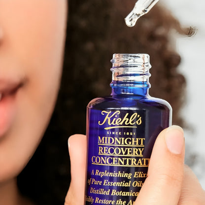 Kiehl's Midnight Recovery Concentrate Facial Oil 1.7 oz / 50 ml Night Serum New In Box