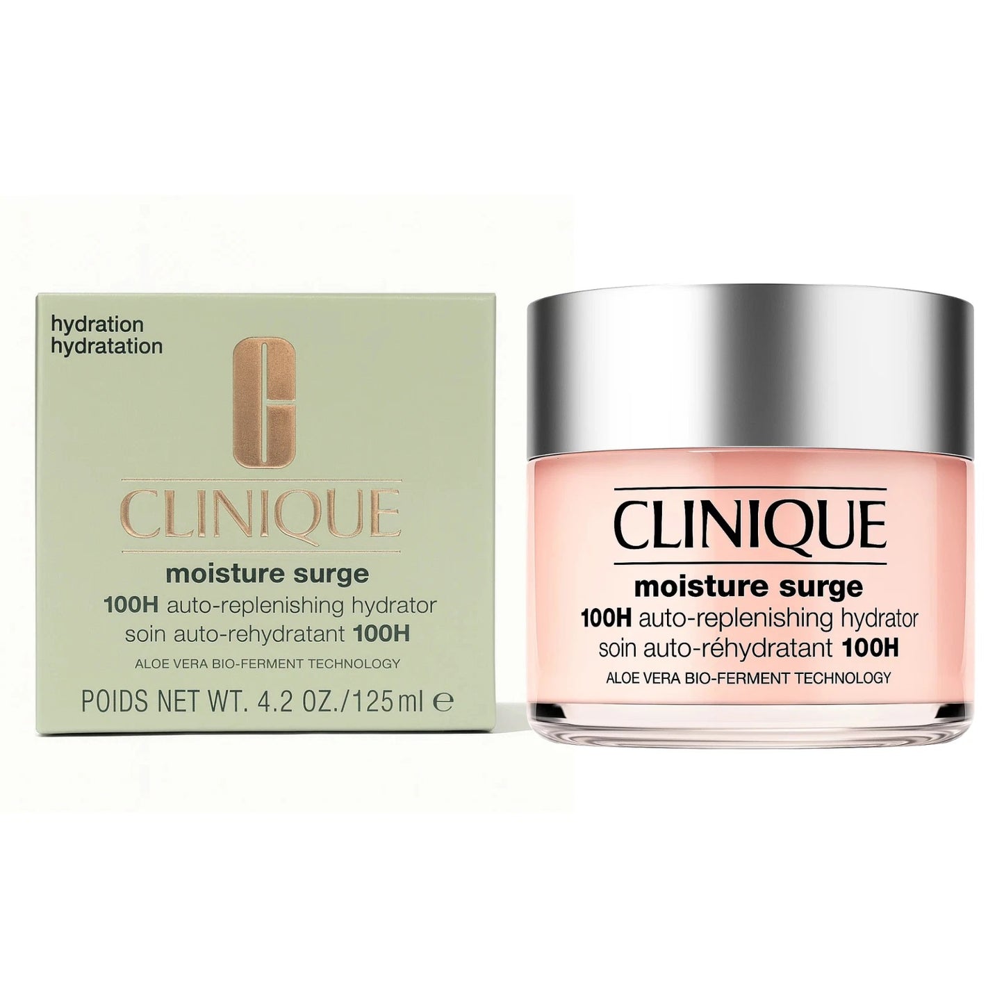 Clinique Moisture Surge 100H Auto-Replenishing Hydrator Moisturizer 4.2 oz / 125ml | Aloe Bio-Ferment | New in Box