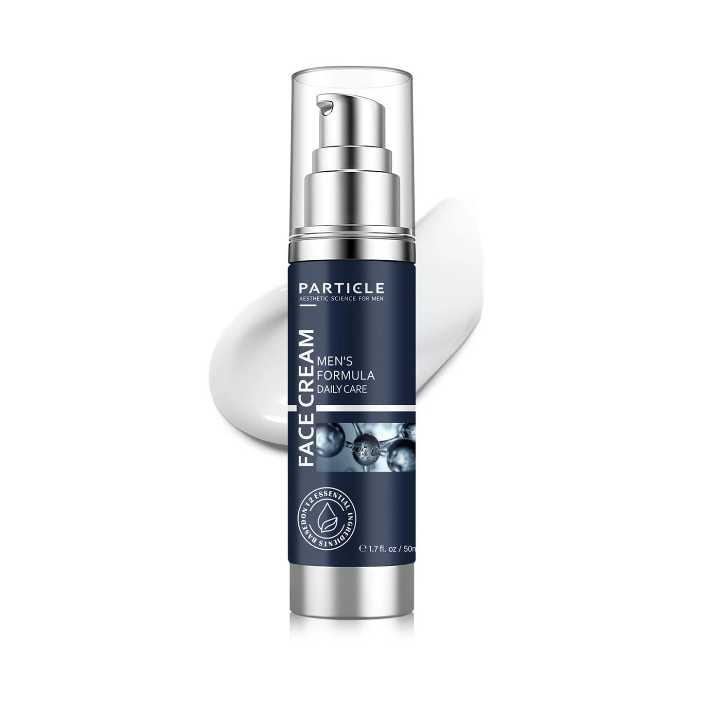 Particle Face Cream for Men 6-in-1 Anti-Aging Moisturizer 1.7 fl oz / 50ml – Reduces Eye Bags, Dark Spots &amp; Wrinkles
