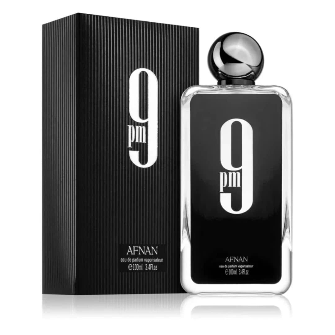 Afnan 9PM Eau De Parfum Spray for Men 3.4 oz / 100ml New In Box Authentic