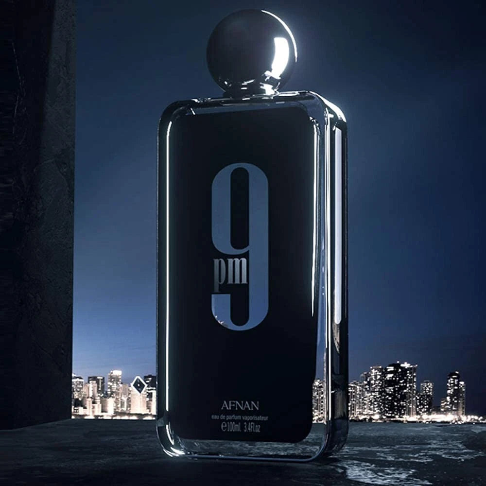 Afnan 9PM Eau De Parfum Spray for Men 3.4 oz / 100ml New In Box Authentic