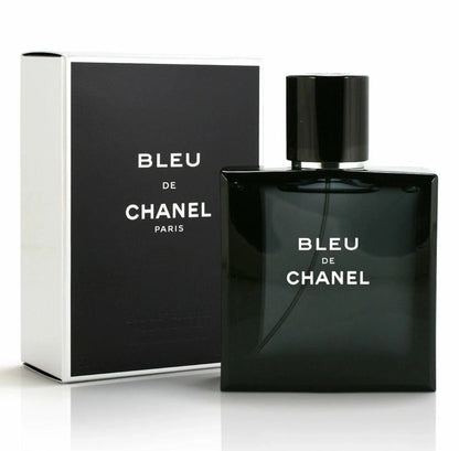 BLEU de CHANEL Eau De Toilette EDT for Men 3.4 oz / 100ml Spray New In Sealed Box