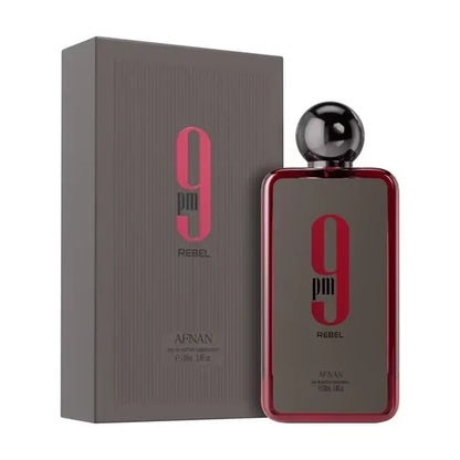 Afnan 9PM Rebel Eau De Parfum EDP for Men 3.4 fl oz / 100ml Spray New In Box Authentic