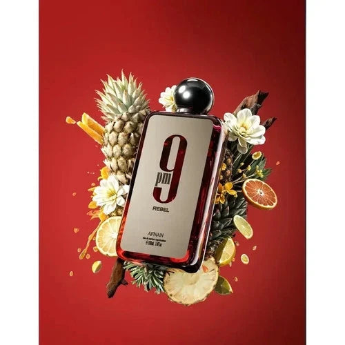 Afnan 9PM Rebel Eau De Parfum EDP for Men 3.4 fl oz / 100ml Spray New In Box Authentic